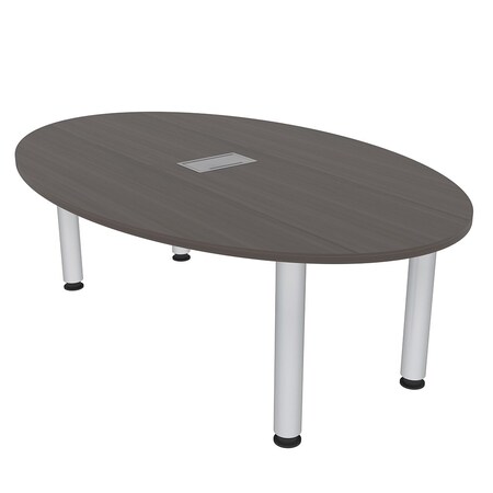 Skutchi Designs 45.25 in W, 71.5 in L, 29 in H, Engineered Wood Top, Brown H-OVL-4672-PT-25-EL